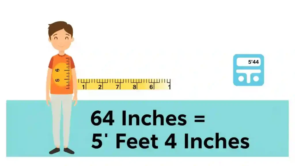 64 Inches to Feet Converter