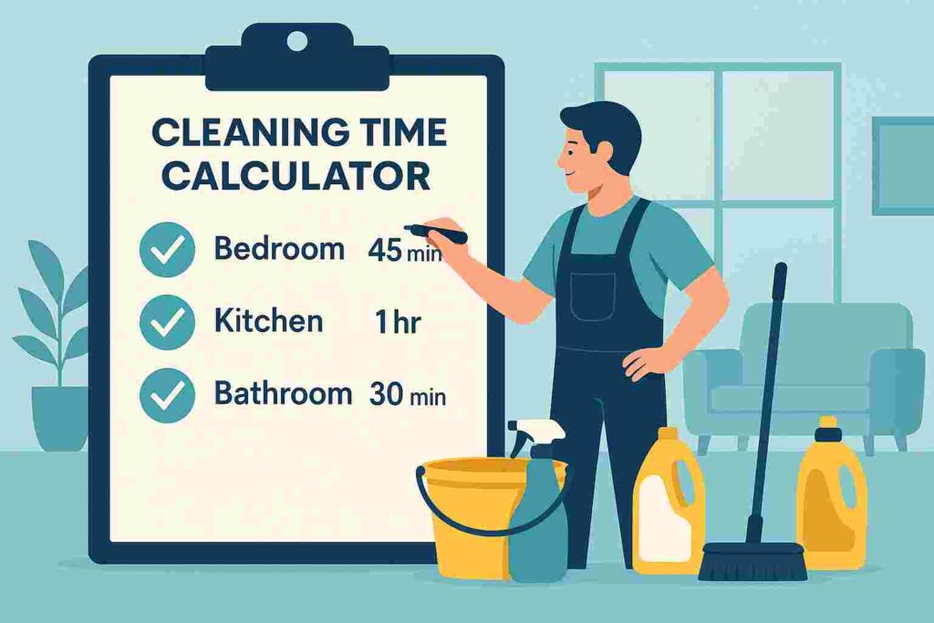 Clean Time Calculator: Free Tool to Accurately Estimate Cleaning Duration by Area and Task Type